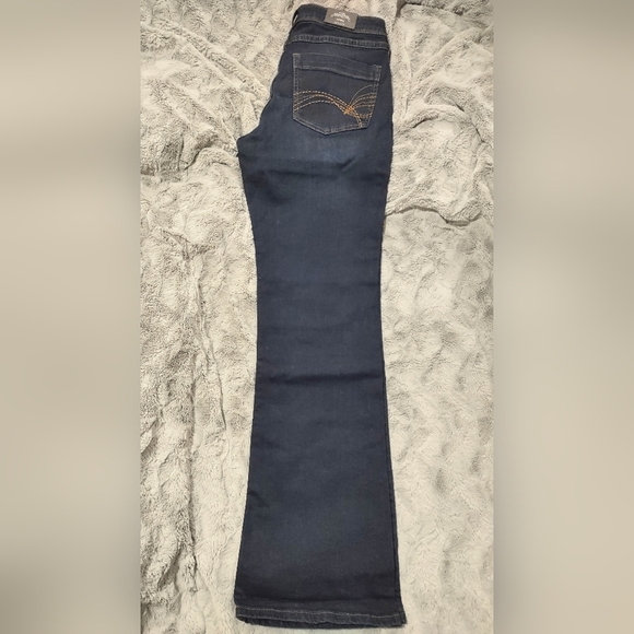 NWT Dividend‎ Flare Low Waist Jeans size 10 Dark Blue - Picture 10 of 13